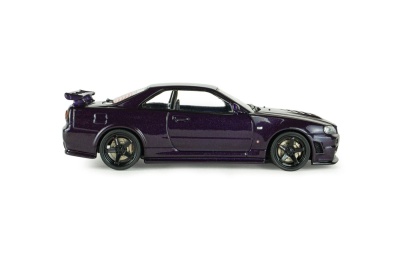 Nissan Skyline GT-R R34 Z-Tune 1998 lila Modellauto 1:43 Solido