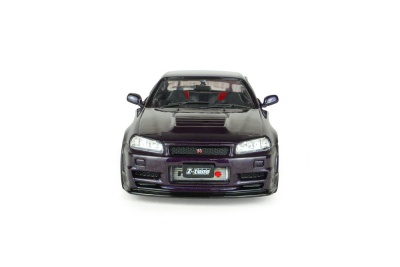 Nissan Skyline GT-R R34 Z-Tune 1998 lila Modellauto 1:43 Solido