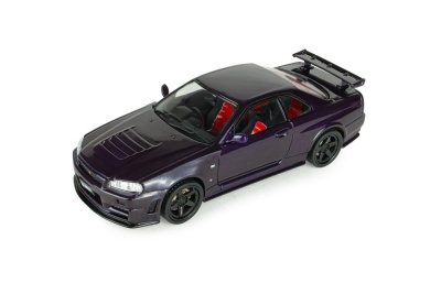 Nissan Skyline GT-R R34 Z-Tune 1998 lila Modellauto 1:43 Solido
