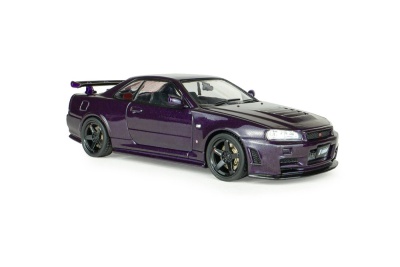 Nissan Skyline GT-R R34 Z-Tune 1998 lila Modellauto 1:43 Solido