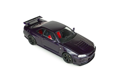 Nissan Skyline GT-R R34 Z-Tune 1998 lila Modellauto 1:43 Solido