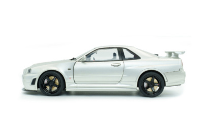 Nissan Skyline GT-R BNR34 Nismo 1999 silber Modellauto...