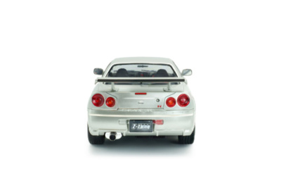 Nissan Skyline GT-R BNR34 Nismo 1999 silber Modellauto 1:18 Solido