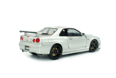 Nissan Skyline GT-R BNR34 Nismo 1999 silber Modellauto 1:18 Solido