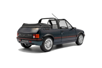 Peugeot 205 CTI Cabrio Rolland Garros 1986 grün metallic Modellauto 1:18 Solido