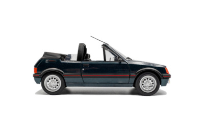 Peugeot 205 CTI Cabrio Rolland Garros 1986 grün metallic Modellauto 1:18 Solido