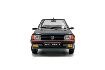 Peugeot 205 CTI Cabrio Rolland Garros 1986 grün metallic Modellauto 1:18 Solido
