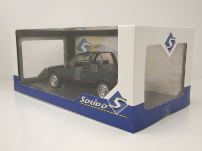 Peugeot 205 CTI Cabrio Rolland Garros 1986 grün metallic Modellauto 1:18 Solido