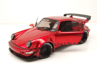 Porsche 911 (964) RWB Rauh-Welt rot Modellauto 1:18 Solido