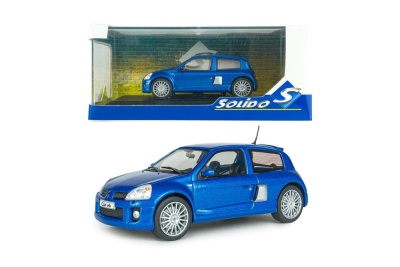 Renault Clio V6 2003 blau metallic Modellauto 1:43 Solido