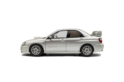 Subaru Impreza WRX RHD 2003 silber Modellauto 1:18 Solido