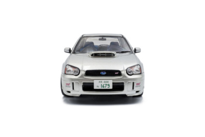 Subaru Impreza WRX RHD 2003 silber Modellauto 1:18 Solido