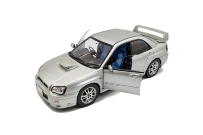 Subaru Impreza WRX RHD 2003 silber Modellauto 1:18 Solido