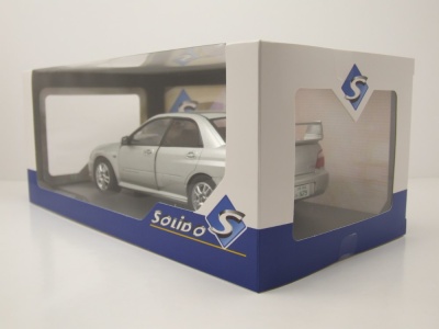 Subaru Impreza WRX RHD 2003 silber Modellauto 1:18 Solido