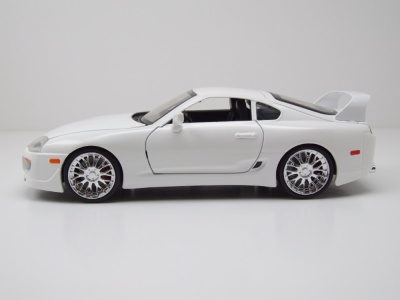 Toyota Supra 1995 weiß Brian Fast & Furious Modellauto 1:24 Jada Toys
