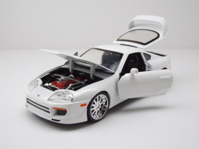 Toyota Supra 1995 weiß Brian Fast & Furious Modellauto 1:24 Jada Toys