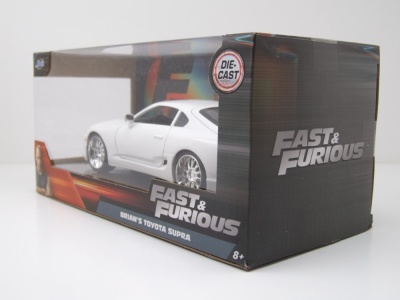Toyota Supra 1995 weiß Brian Fast & Furious Modellauto 1:24 Jada Toys