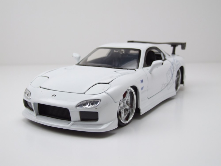 Mazda RX-7 1993 weiß Fast & Furious Modellauto 1:24 Jada Toys