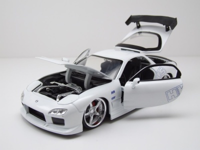 Mazda RX-7 1993 weiß Fast & Furious Modellauto 1:24 Jada Toys