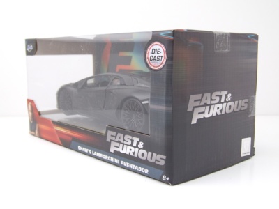 Lamborghini Aventador schwarz Fast & Furious Modellauto 1:24 Jada Toys