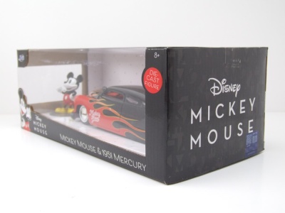 Mercury Coupe 1951 schwarz rot mit Mickey Mouse Figur Modellauto 1:24 Jada Toys