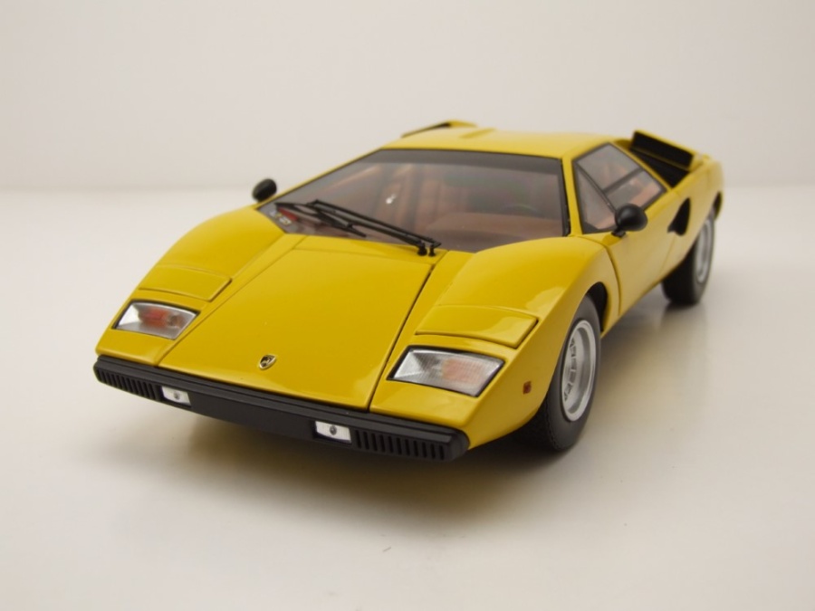 Lamborghini Countach LP 400 gelb Modellauto 1:18 Kyosho