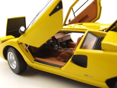 Lamborghini Countach LP 400 1974 gelb Modellauto 1:18 Kyosho