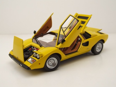 Lamborghini Countach LP 400 gelb Modellauto 1:18 Kyosho