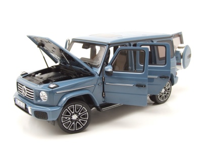 Mercedes G-Klasse G-Modell 2024 vintage blau Modellauto 1:18 Norev