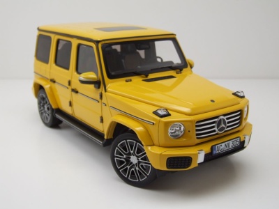 Mercedes G-Klasse G-Modell 2024 sonnen gelb Modellauto 1:18 Norev