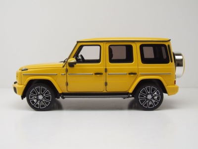 Mercedes G-Klasse G-Modell 2024 sonnen gelb Modellauto 1:18 Norev