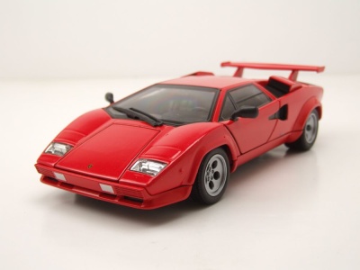 Lamborghini Countach LP 5000 S rot Modellauto 1:24 Welly