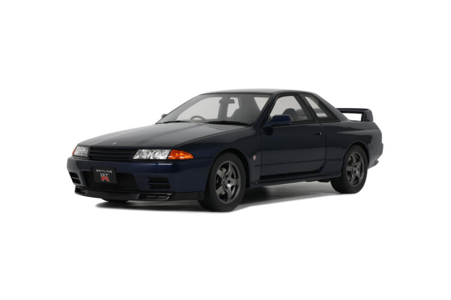 Nissan Skyline GT-R BNR32 RHD 1993 dunkelblau metallic Modellauto 1:18 Ottomobile