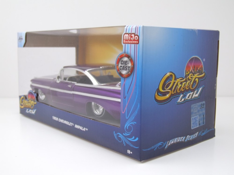 Modellauto Chevrolet Impala 1959 lila 1:24 Jada Toys bei