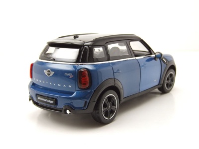 Mini Cooper S Countryman R60 blau Modellauto 1:24 Rastar