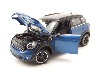 Mini Cooper S Countryman R60 blau Modellauto 1:24 Rastar