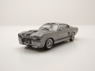 Ford Shelby Mustang GT500 1967 grau metallic Modellauto 1:64 Pop Race