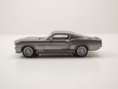 Ford Shelby Mustang GT500 1967 grau metallic Modellauto 1:64 Pop Race