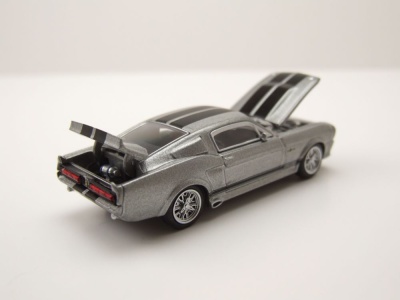 Ford Shelby Mustang GT500 1967 grau metallic Modellauto 1:64 Pop Race
