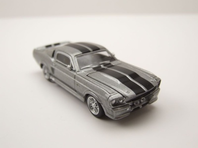 Ford Shelby Mustang GT500 1967 grau metallic Modellauto 1:64 Pop Race