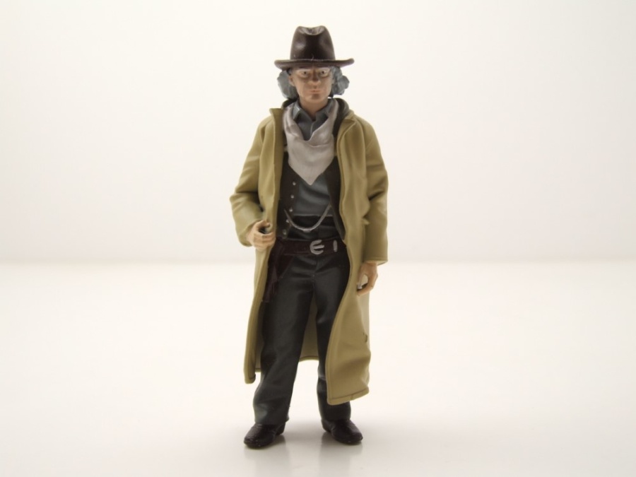 Figur Doc Brown Mantel Hut Zurück in die Zukunft 3 für 1:18 Modelle Cartrix