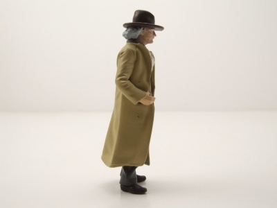 Figur Doc Brown Mantel Hut Zurück in die Zukunft 3 für 1:18 Modelle Cartrix