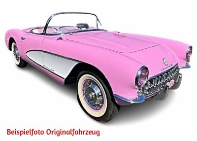Chevrolet Corvette Convertible C1 1956 pink beige...