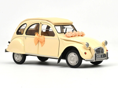 Citroen 2CV Ente 1986 beige Hochzeitsgeschenk Modellauto...