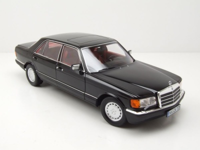 Mercedes 560 SEL S-Klasse W126 1991 schwarz Modellauto 1:18 Norev