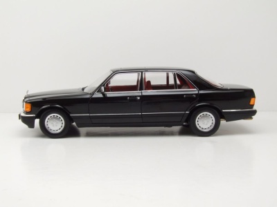 Mercedes 560 SEL S-Klasse W126 1991 schwarz Modellauto 1:18 Norev