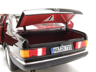 Mercedes 560 SEL S-Klasse W126 1991 schwarz Modellauto 1:18 Norev