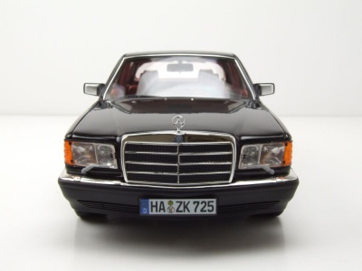 Mercedes 560 SEL S-Klasse W126 1991 schwarz Modellauto 1:18 Norev