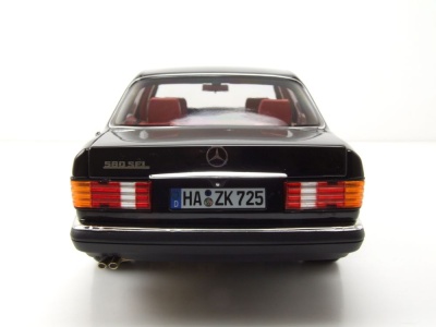 Mercedes 560 SEL S-Klasse W126 1991 schwarz Modellauto 1:18 Norev