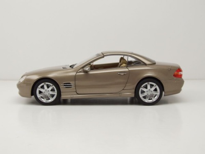 Mercedes SL 500 R230 2003 beige metallic Modellauto 1:18 Norev